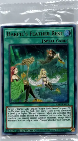 Harpie’s Feather Rest LART-EN029 Ultra Rare Limited Ed NM Sealed Yu-Gi-Oh! - Image 1
