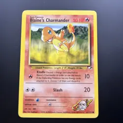 Pokemon Card Blaine's Charmander Gym Heroes Unlimited 61/132 LP/NM - Image 1