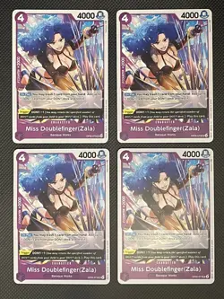 OP05-073 Miss Doublefinger (Zala) :: Uncommon One Piece TCG Card :: Playset (x4) - Image 1
