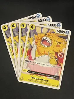 x4 Nekomamushi OP06-110 UC One Piece Card Game English Playset x4 - Image 1