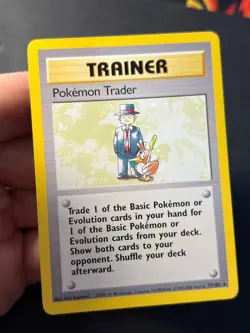 Pokemon Trader 77/102 4th Print Base Set Rare Pokemon Card - LP - Image 3