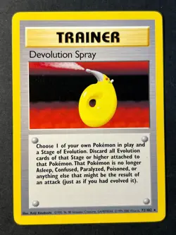 Devolution Spray 72/102 4th Print Base Set Rare Pokemon Card - Near Mint - Image 1