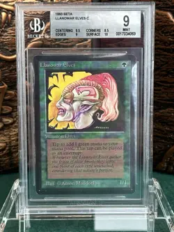 Llanowar Elves - Beta - MTG - BGS 9 with a 9.5 & 10. - Image 1