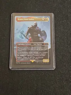 Kratos, Stoic Father NM Foil Secret Lair MTG - Image 1