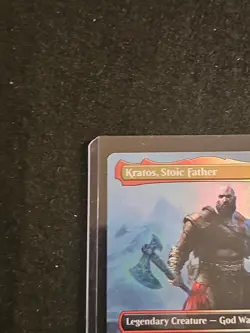 Kratos, Stoic Father NM Foil Secret Lair MTG - Image 2