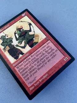 MTG-Goblin Recruiter Visions Regular-Light Play NM-Vintage Magic the Gathering - Image 4