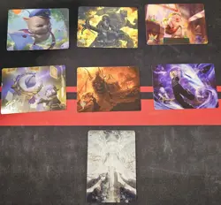 Final Fantasy Magic The Gathering Borderless Art Card Lot 33x Cards 7 gold stamp - Image 2