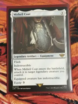MTG Magic: The Lord of the Rings: Mithril Coat #0245 Rare - NM - Image 1