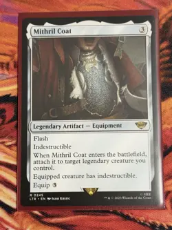 MTG Magic: The Lord of the Rings: Mithril Coat #0245 Rare - NM - Image 2