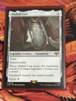 MTG Magic: The Lord of the Rings: Mithril Coat #0245 Rare - NM - Image 4