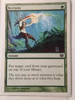 Reclaim - 9th Edition Core Set- Magic the Gathering MTG Nice! - Image 1