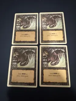 MTG Dark Ritual x4 Revised Edition Common NM/LP Playset - Image 1