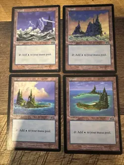 MTG - 4 x Island - Playset 4x x4 - Urza's Saga Regular - Image 1