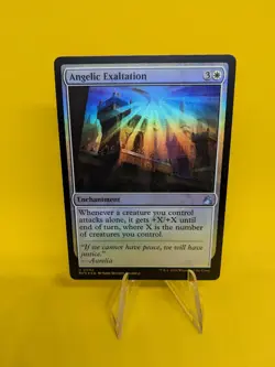 MTG Angelic Exaltation Foil 2 Ravnica Remastered Magic - Image 1