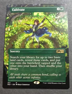 Cultivate (Alternate Art) Borderless Core Set 2021 MTG Card Near Mint - Image 1
