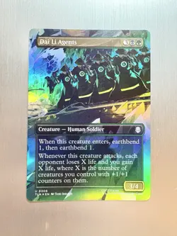 Dai Li Agents - 306 - MTG Avatar: The Last Airbender - Borderless Scene FOIL - Image 1