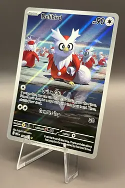 152/132 Delibird - ME01 Mega Evolution - Illustration Rare NM Pokemon - Image 1