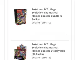 Pokemon Phantasmal Flames Booster Box & 2 Booster Bundles- IN HAND - Image 1