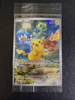 Pikachu 027 Sv: Scarlet & Violet Holo SEALED PROMO Pokemon Card - Image 1