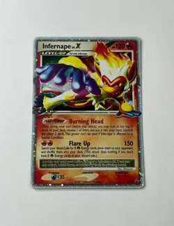 INFERNAPE LV.X DP10 POKEMON TCG BLACK STAR PROMO (2007) (NM-M) - Image 1
