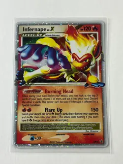 INFERNAPE LV.X DP10 POKEMON TCG BLACK STAR PROMO (2007) (NM-M) - Image 2