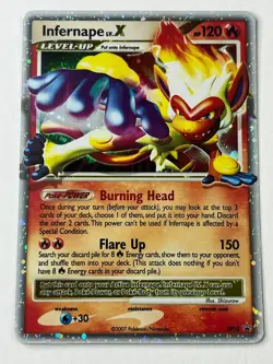 INFERNAPE LV.X DP10 POKEMON TCG BLACK STAR PROMO (2007) (NM-M) - Image 3