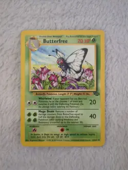 Pokemon TCG Butterfree Jungle 33/64 Regular LP. - Image 1