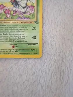 Pokemon TCG Butterfree Jungle 33/64 Regular LP. - Image 5