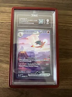 Pokemon TCG Charizard EX 199/165 TAG 9 Scarlet Violet 151 English - Image 1