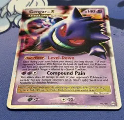 Pokemon TCG Gengar LV.X Platinum Arceus Holo Ultra Rare Card 97/99 2009 - Image 1