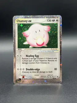 Chansey EX 96/109 Ruby and Sapphire HOLO SWIRL HP Pokemon TCG - Image 1