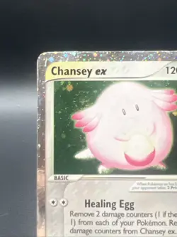 Chansey EX 96/109 Ruby and Sapphire HOLO SWIRL HP Pokemon TCG - Image 3