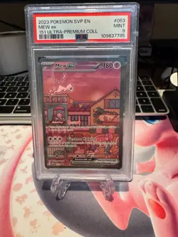 PSA 9 2023 POKEMON SVP EN-SV BLACK STAR PROMO 053 MEW EX 151 ULTRA-PREMIUM - Image 1