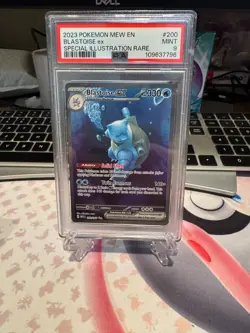 PSA 9 2023 POKEMON MEW EN-151 200 BLASTOISE EX SPECIAL ILLUSTRATION RARE - Image 1
