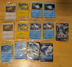 Pokemon TCG 2023 Holiday Calendar Sealed Stamped Lot Glaceon VMAX 41/203 - Image 1