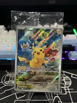Pokemon Card Pikachu Svp Black Star Promos SVP027 Holo Promo Full Art #27 SEALED - Image 1