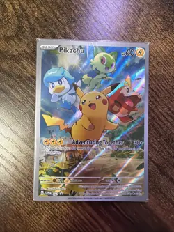 Pokemon Card Pikachu Svp Black Star Promos SVP027 Holo Promo Full Art #27 SEALED - Image 1