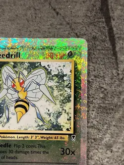 Pokemon TCG Beedrill 20/110 Legendary Collection Reverse Holo Rare LP Condition - Image 3
