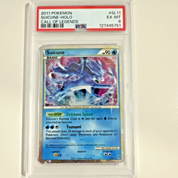2011 Pokemon TCG Call of Legends Suicune Ultra Rare Holo SL11 PSA 6 Excellent - Image 1