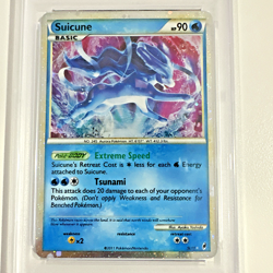 2011 Pokemon TCG Call of Legends Suicune Ultra Rare Holo SL11 PSA 6 Excellent - Image 2