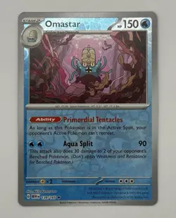 Omastar 139/165 SV: Scarlet & Violet 151 Reverse Holo Pokemon Card Near Mint - Image 1