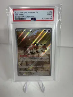 2023 Pokemon Mew EN - Mr. Mime -Illustration Rare - 179/165 - PSA 9 - Image 1