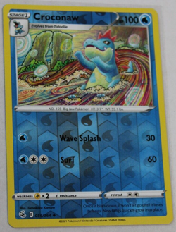 Pokemon 2021 Fusion Strike "Croconaw" #056/264 Reverse Holo Uncommon - Image 2