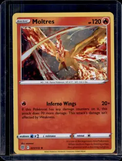 Moltres (Cosmos Holo) SWSH Promos Pokemon #021/172 Holo NM+ - Image 1
