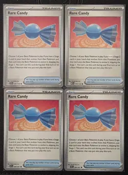 4x Rare Candy - 89/91 Paldean Fates - Pokemon TCG - Playset - NM - Image 1