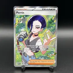 Pokemon Perrin TCG Ultra Rare Full Art Trainer Twilight Masquerade 209/167 - Image 1