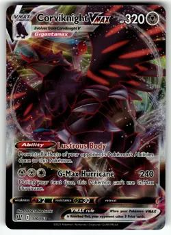 Corviknight VMAX 110/163 SWSH05: Battle Styles NM Pokemon Card TCG - Image 1