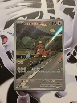 Pokemon TCG Destined Rivals Kangaskhan IR 204/182 Illustration Rare Art Card - Image 1