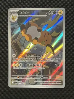 Pokemon TCG Raichu 211/193 IR Illustration Rare Paldea Evolved - Image 1