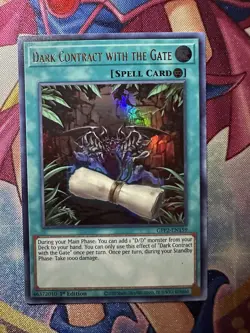 Dark Contract with the Gate - GFP2-EN159 - Ultra Rare - 1st Edition - Yugioh - Image 1
